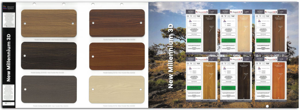 finishes on aluminium, decoral system