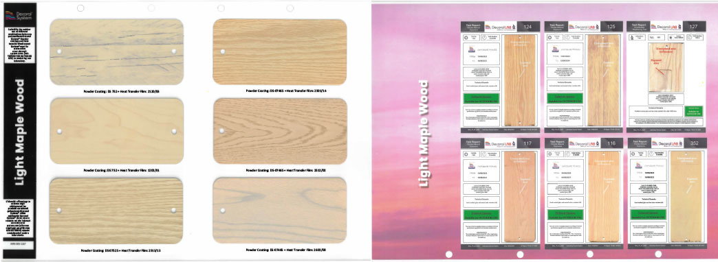 finishes on aluminium, decoral system