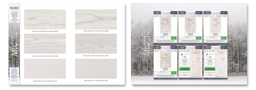 faux grain, white wood grain artic, wood grain decoral system