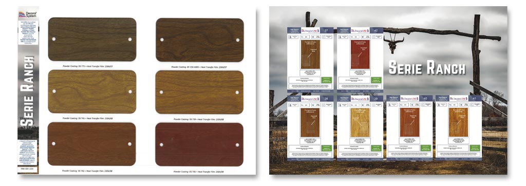 faux grain, faux grain, wood grain on aluminium